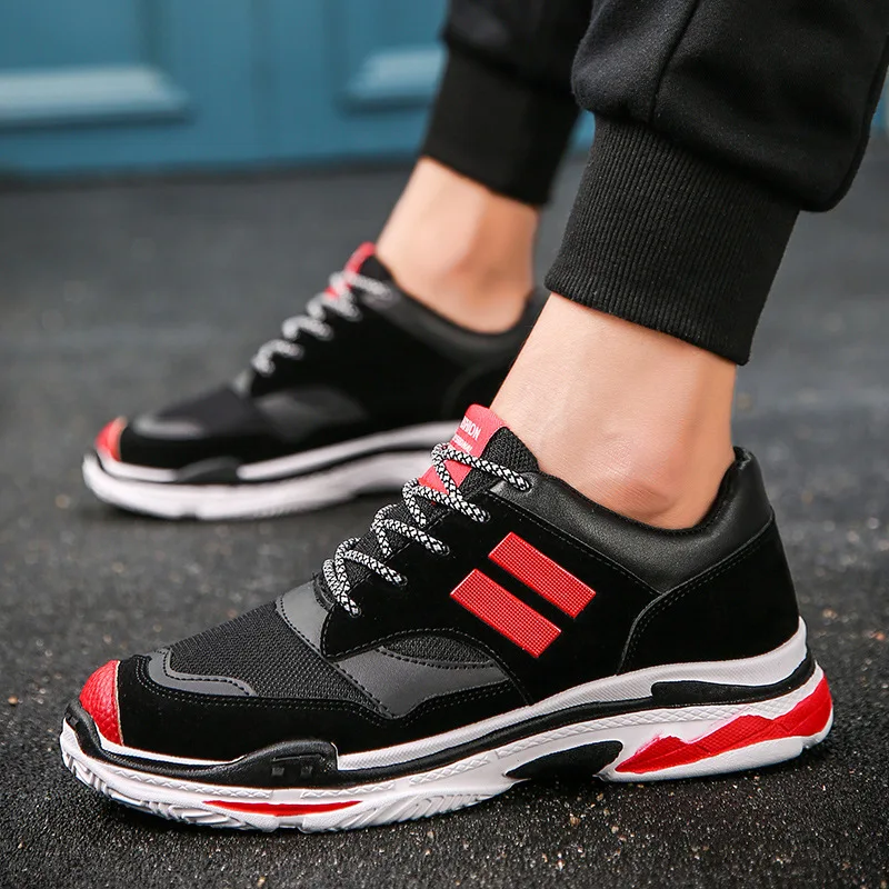 

Men Athletic Shoes Korean-style Trend Low Top Sneakers Punched Sheet Cloth Shoes Outdoor Casual Running Shoes