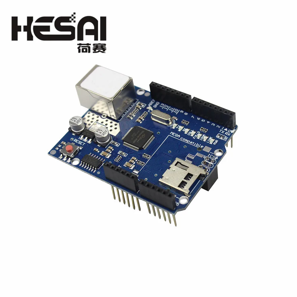 Щит UNO Ethernet wznet W5100 R3 Mega 2560 1280 328 плата разработки для Arduino Micro SD Card one|Интегральные