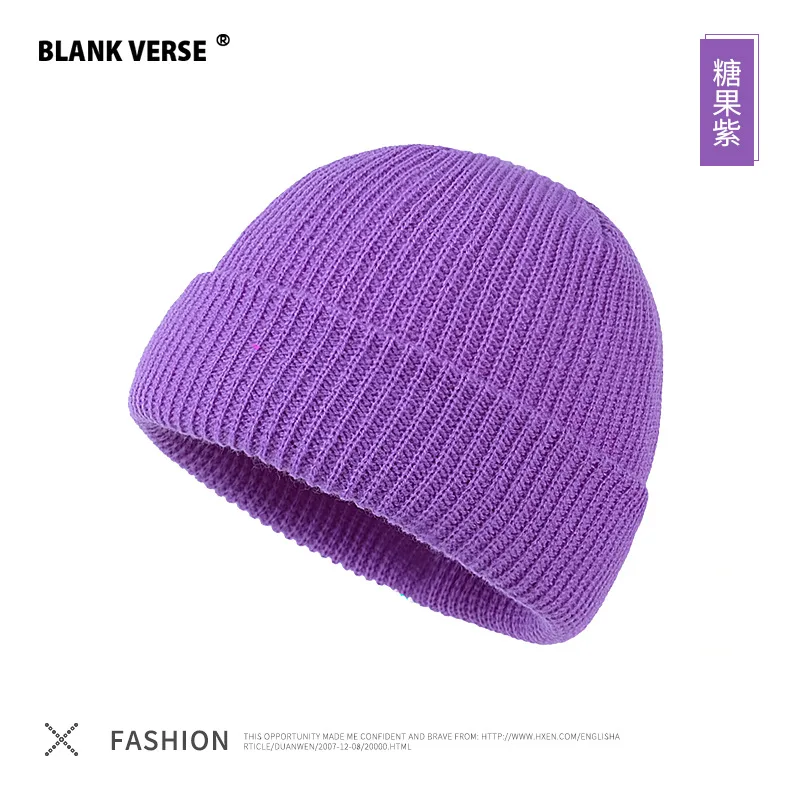 2021 New Fashion Trend Winter Warm Hat Purple Blue Orange Yellow Green 25 Color Optional Man and Woman Winter Hats Wholesale skully winter hats Skullies & Beanies