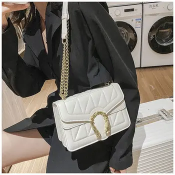 

New women's shoulder bag autumn and winter shopping bag high quality discount snake pattern fashion design women's Messenger bag