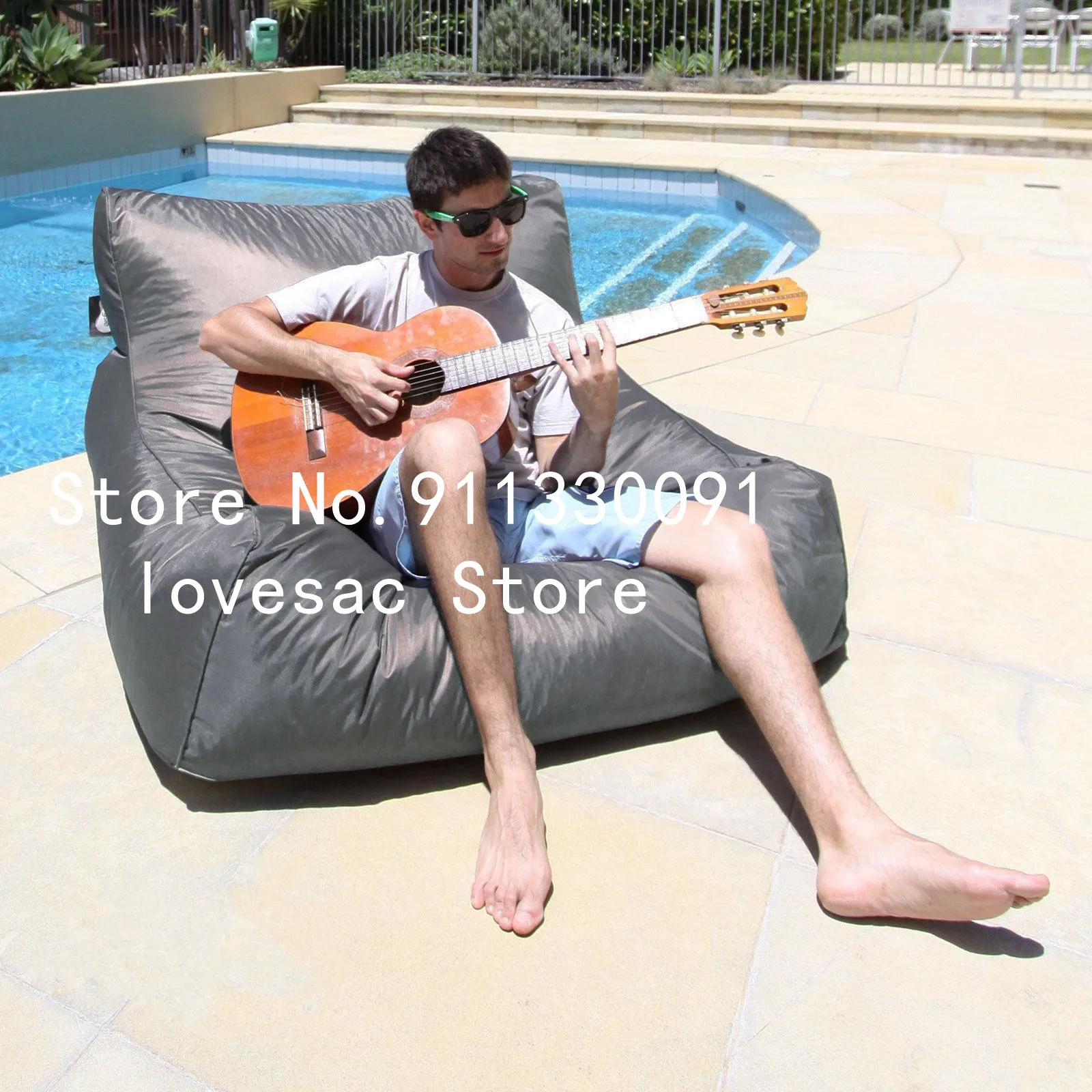 Extra Wide Floating Bean Bag Sofa Chair Waterproof Beanbag Large Relax Lounger Water Float Fun Chair