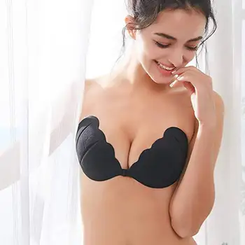 

Women Plunge Push Backless Sexy Underwear Bra Self Adhesive Strapless Seamless Bras