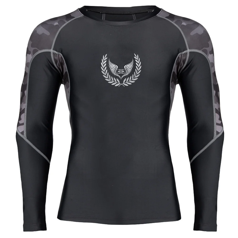 

Compression Quick dry T-Shirt Men Skinny Long sleeve Shirts Male Gyms Fitness Bodybuilding Workout Tee shirt Tops Brand Clothing