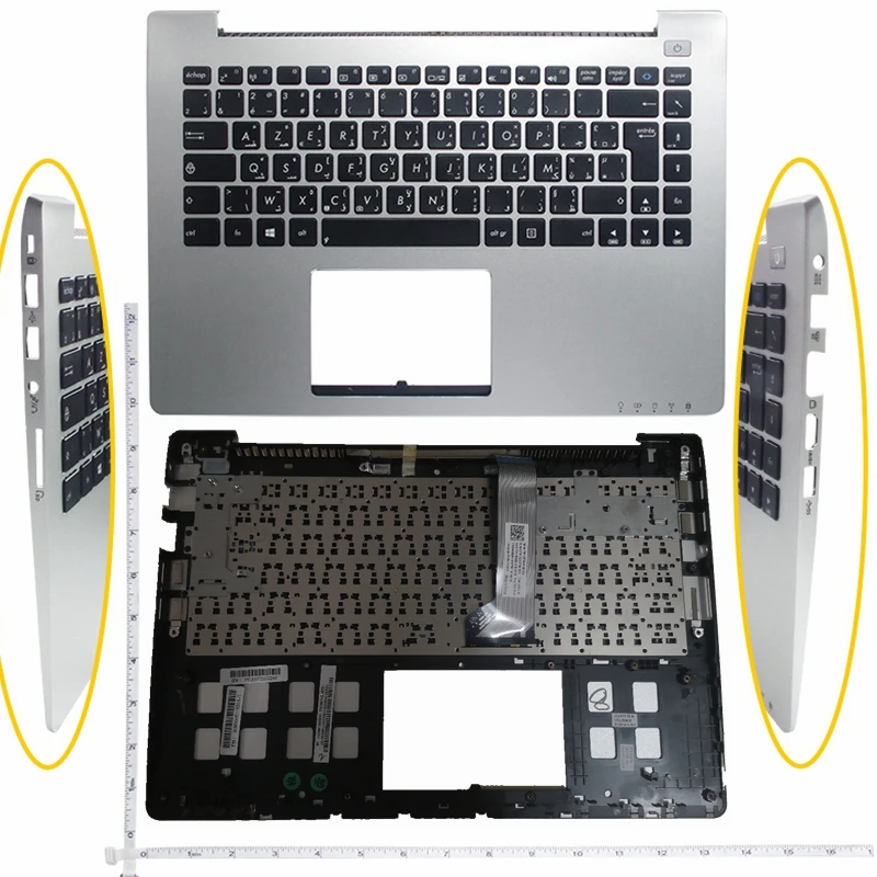 GZEELE Новинка palmrst для ASUS S400 S400C S400CA ноутбук C Обложка с клавиатурой верхняя