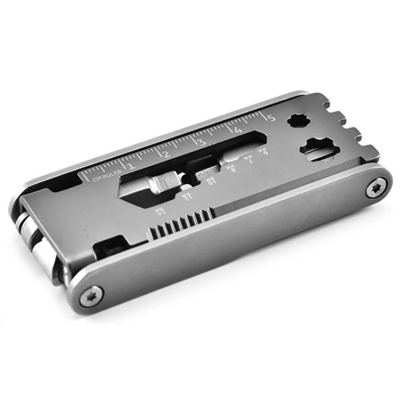 

17 In 1 Bicycle Tools Sets Molle Multi Function Repair Camping Outdoor Bike Tool Kit EDC Wrench Cycle Screwdriver Tools Cycling