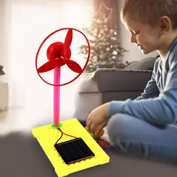 

Durable DIY Science Experiment Kits Classic Delicate DIY Scientific Experiment Kids Solar Power Fan Model Educational Toys
