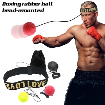 

Boxing Ball Adjustable Headband Boxing Reflex ball speed with head-mounted Boxing reaction training ball for fitness equipments