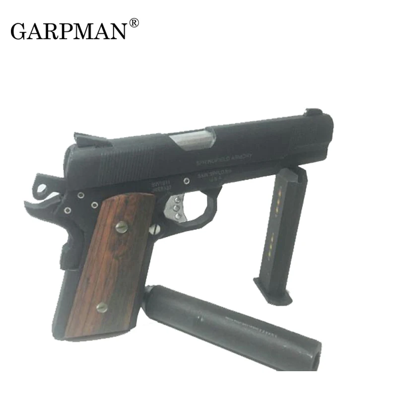 3D бумажная модель оружия Hitman US Colt M1911 пистолет масштаба 1:1 оружие пазлы игрушка