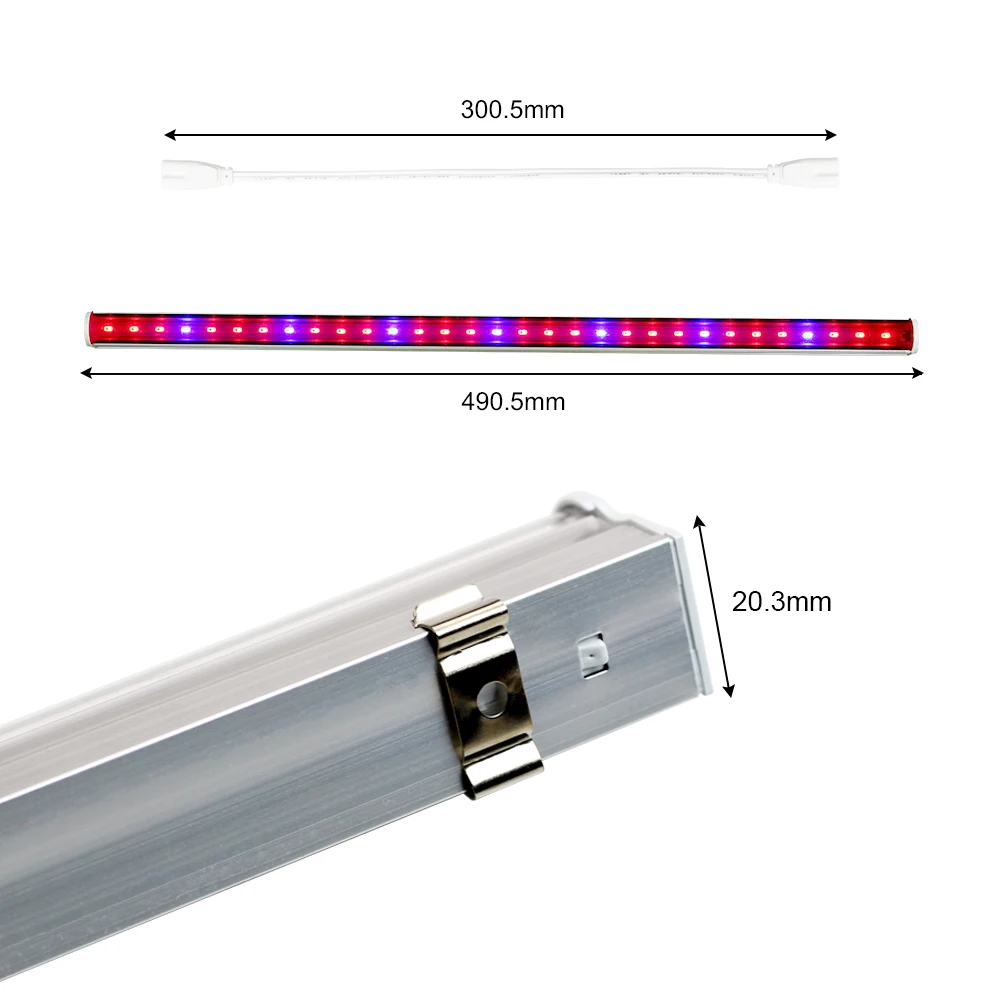 фитолампа LED Grow Light 5730 Fitolampy Growth 50 м трубка для внутреннего роста бар свет
