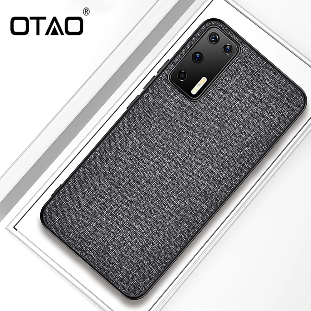 Тканевый чехол OTAO для телефона Huawei P40 P30 P20 Mate 30 20 Pro Lite тонкая задняя крышка Nova 6 5 4 3