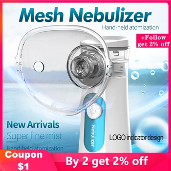 

Portable Nebulizer Inhaler Adult Nebulizador Portatil Medical Equipment Health Care Inalador Adulto USB charge