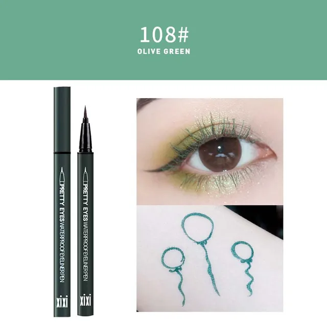 GAM-BELLE Waterproof Long Lasting Black Eyeliner Pencil  Fast Dry Not Blooming Charm Eye Liner Pen Liquid Pigments Makeup Tool 108