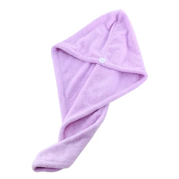 

Bathroom Super Absorbent Quick-drying Cap Shower Cap Coral fleece Thicker Ultra-Soft Lady Dry Hair Protection Bath Hat