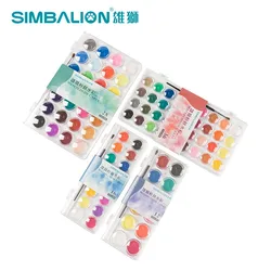 Simbalion Portable Solid Watercolor Set 36/28/16/12 Color Painting Students Professional Children Painting Drawing Art Supplies
