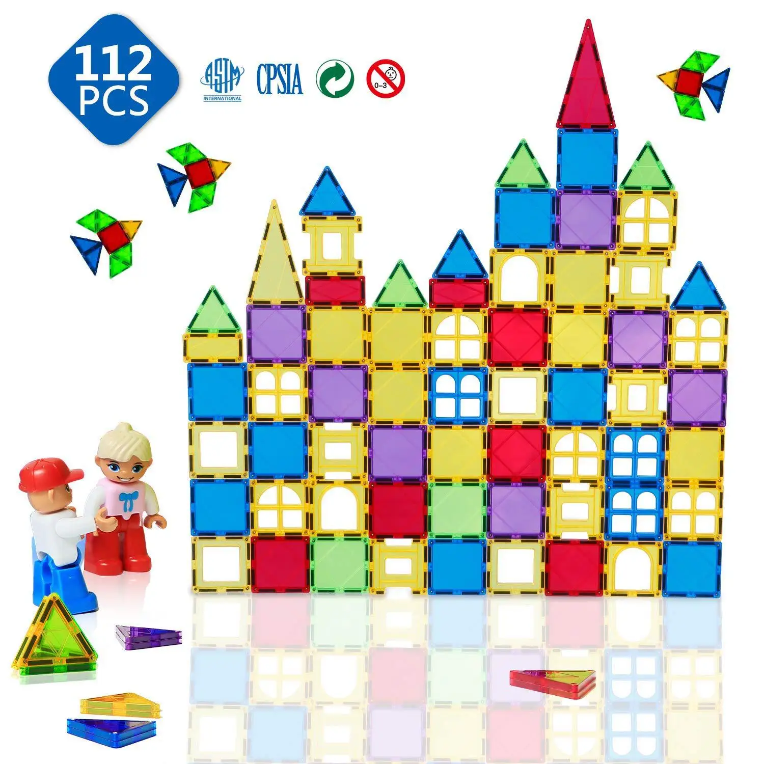 

Magnetic Window Magnetic Building Blocks Magnetic Translucent & Amp; Lt; 14-Year-Old Magnetic