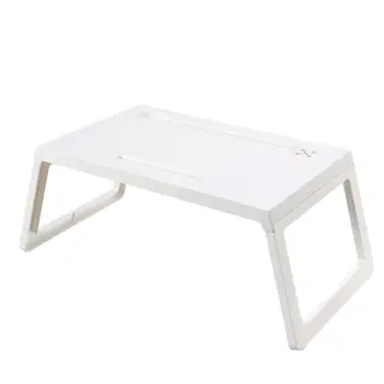 

Foldable Notebook Laptop Table Heavy Load Computer Desk Stand Breakfast Serving Bed Tray for Bedroom Study Room