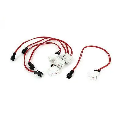 AC 125V/10A Wired JST-SM Plug SPST On/Off Rocker Switch KCD1-AP 5pcs | Обустройство дома