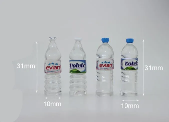 10x31 мм бутылки для воды заколки для волос симпатичный брелок подвески, ожерелья для украшения ювелирных изделий - Окраска металла: mix no hook