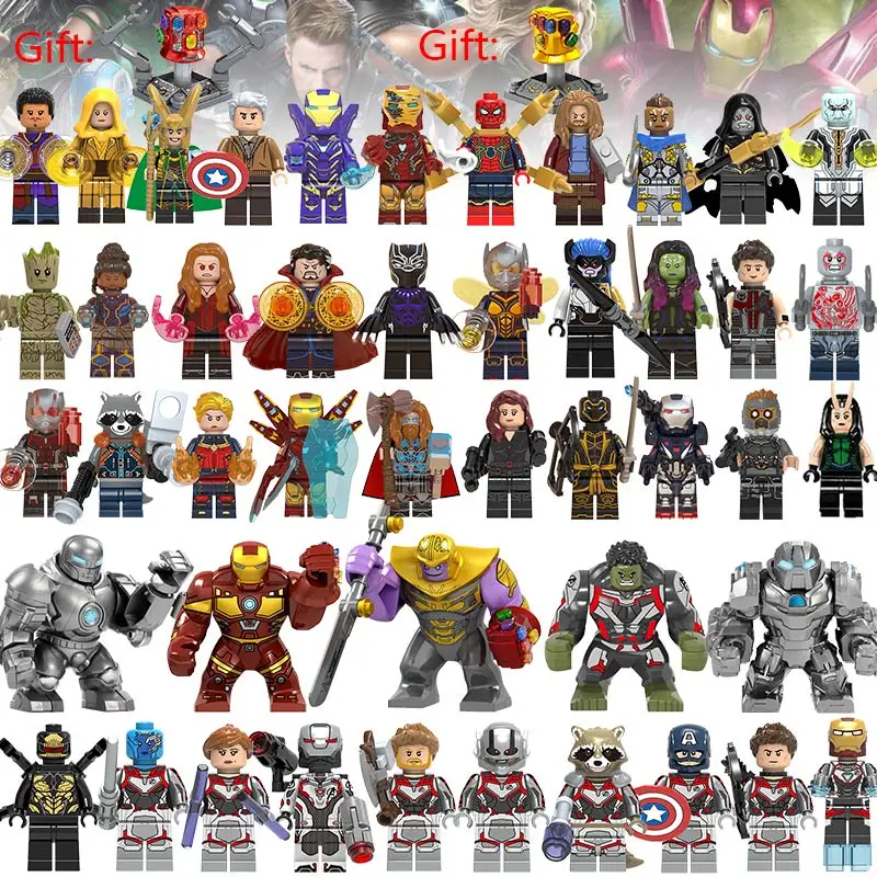 

Building Blocks lEGOED Marvel Avengers 4 Captain America Thor Hawkeye Black Widow Loki Corvus Glaive Proxima Midnight Dwarf