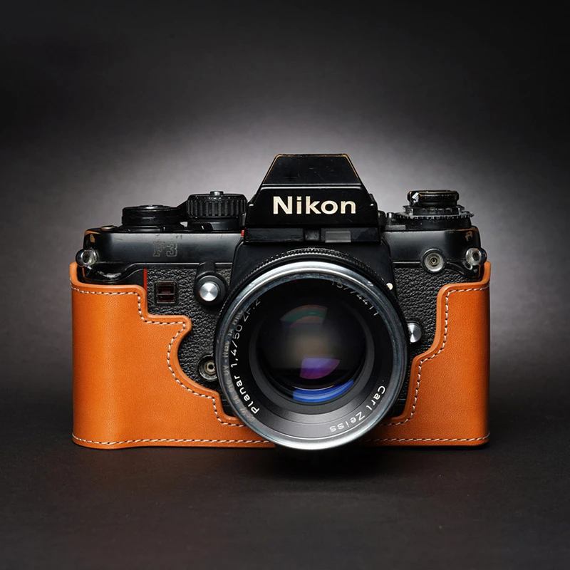 Design for Nikon F3 F3HP F3AF F3T camera Handmade Genuine Leather Camera  Half case Cover Bag