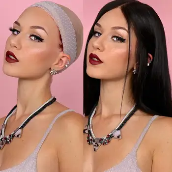 

Transparent Silicon Wig Band 2Pcs/Lot Wig Grap Medium Large Size Silicon Wig Grip Black Brown Headband For Wigs Dropshipping