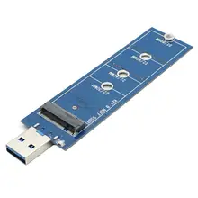 M.2 к usb-адаптеру B Key M.2 SSD адаптер USB 3,0, подключите и играйте USB к M2 SSD накопитель адаптер NGFF конвертер