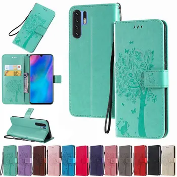 

Wallet Case For Huawei P30 Lite P20 Pro P10 Lite Cover Case P20lite Luxury 3D Tree Cat Leather Flip Funda For Huawei P10 Cover