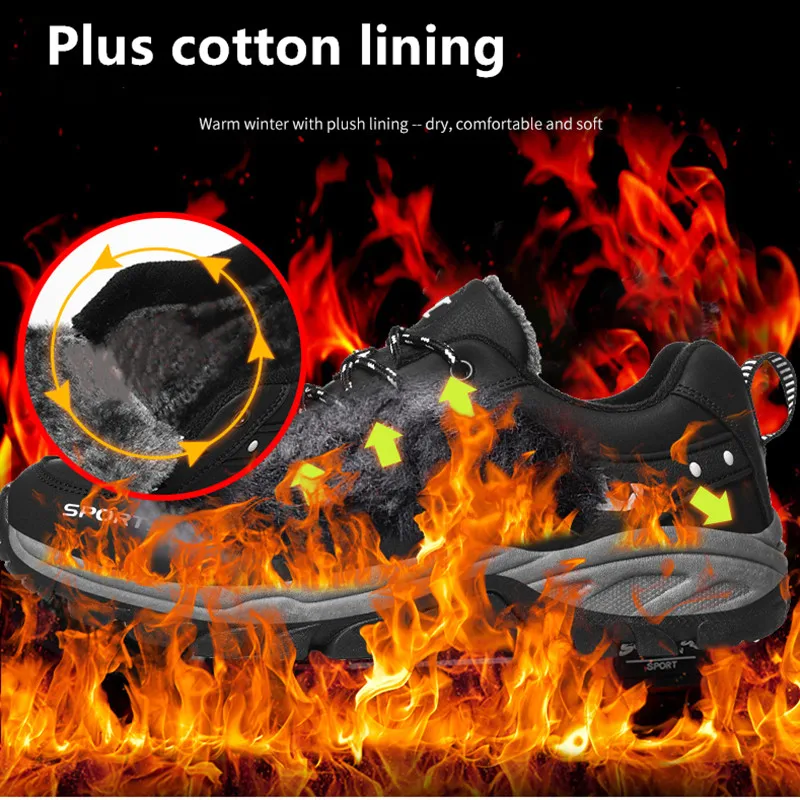 SMS High Quality Men Hiking Shoes Lace Up Men Sport Shoes Outdoor Trekking Sneakers Mountain Shoes Climbing Sports Shoes