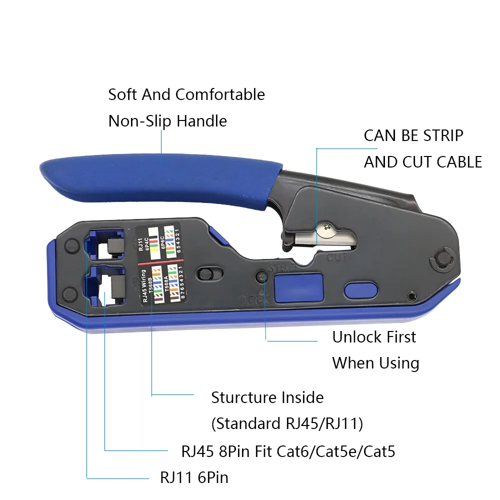 Dénudeur Fil Cutter pour Dénudage Câble Réseau Cat5 RJ45 Téléphone Ordinateur