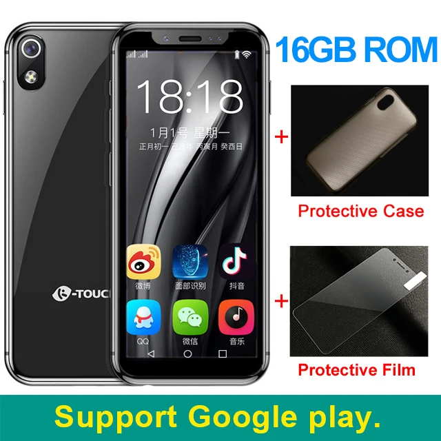 K-TOUCH маленький мини-смартфон 3," android 8,1 четырехъядерный ...