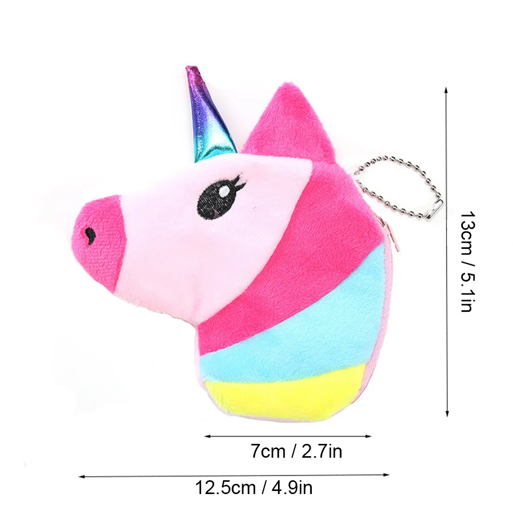 Kawaii Детский кошелек для монет с мультяшным рисунком милый вельветовый держатель для карт на молнии, сумка для денег для девочек, детский мини-кошелек