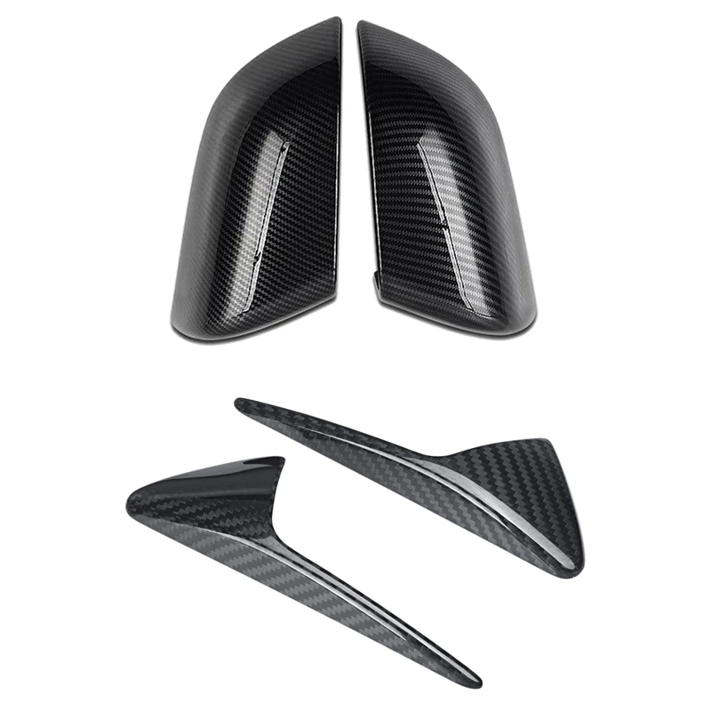 Крышка зеркала заднего вида из углеродного волокна для Tesla Model 3 2017 2018 2019 с X S 2013