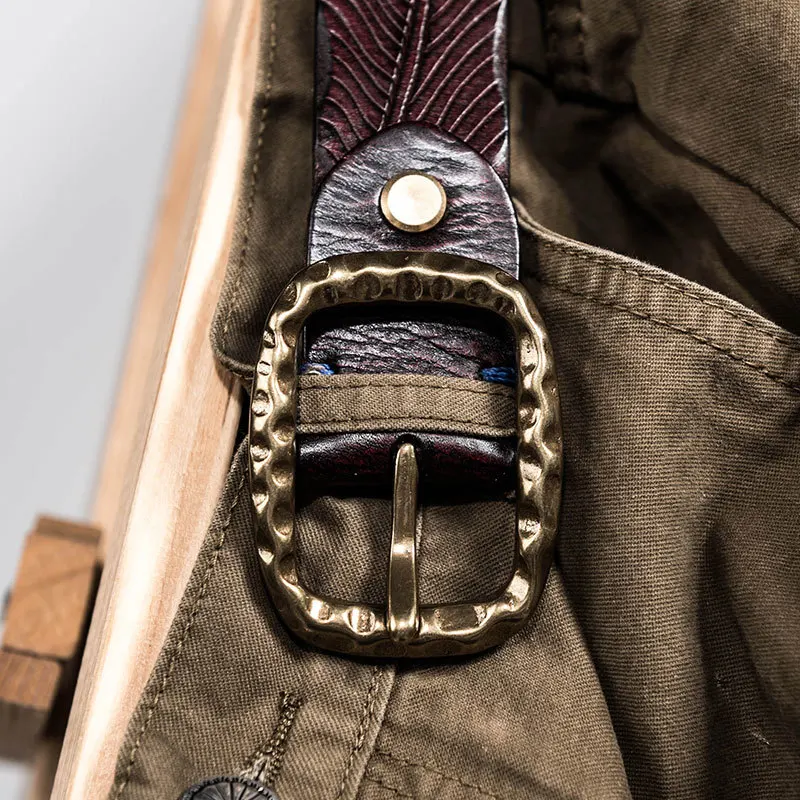 

Super Width 3.8 cm Double Belt Long Belt Deluxe Men's Scalp Belt harajuku punk luxury Cowskin Men off white