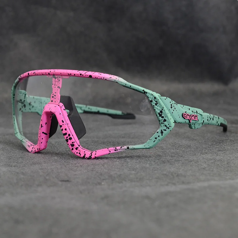 Photochromic Cycling Glasses Men Women Sport Road Mountain Bike Eyewear Riding Fishing Sunglasses Bicycle Discoloration Goggles