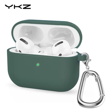 

Silicone Case For Airpods Pro Case YKZ Wireless Bluetooth Ultra Slim Silicone Protective Case for Airpods pro Funda Airpods Case