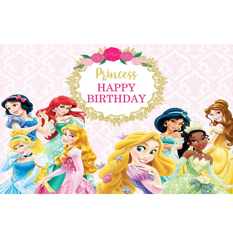 Caricatura de fiesta de cumpleains Blancanieves Foto fondo foto bebate fiesta Fondo nivienos foto estudio personalizacion