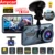 Автомобильный Видеорегистратор Видеорегистратор Dash Cam 1080P Видеорегистраторы С Камерой Заднего Вида 3.6" Cycle Recorder Dashcam Видеорегистраторы для автомобилей Dvr 3 в 1