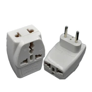 

10pcs/lot 1to3 extended socket Splitter Universal UK/US/EU/AU 3 Pins 2 Pins Socket to EURO Up Down EU Travel Power Adapter Plug