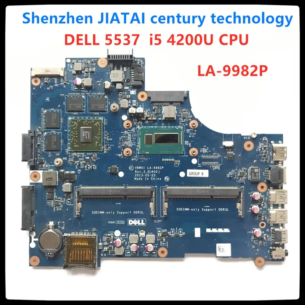 LA 9982P материнская плата для ноутбука Dell Inspiron 15R 5537 3537 оригинальная I5 4200U 2GB