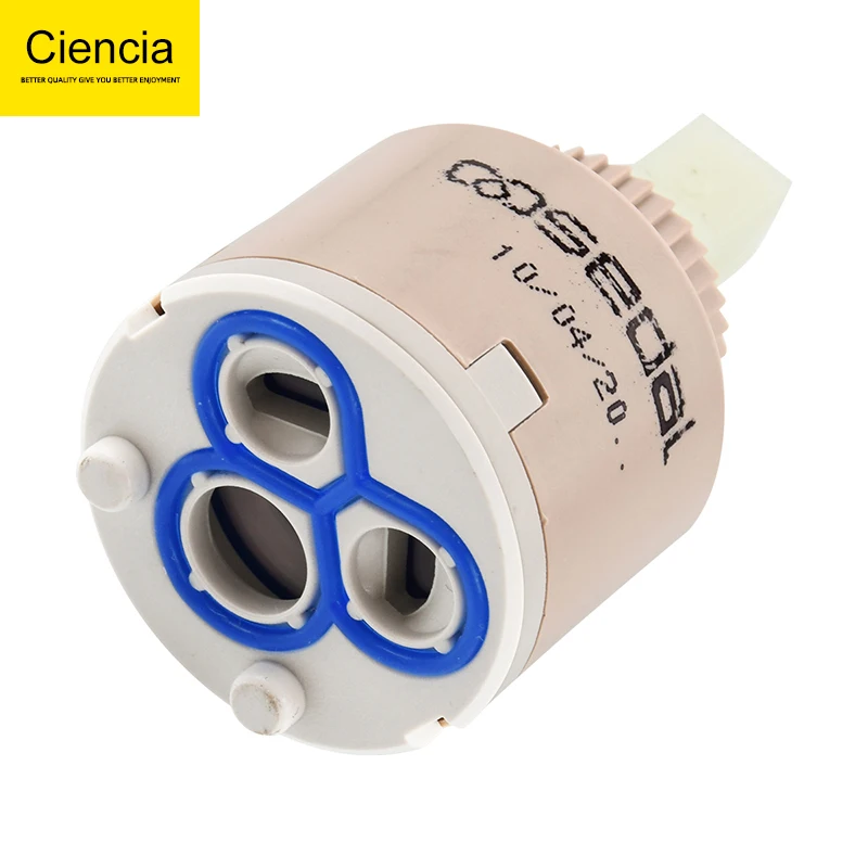 Faucet Cartridge 40mm/35mm Ceramic Valve For Hot And Cold Mixer Tap Faucet Replace