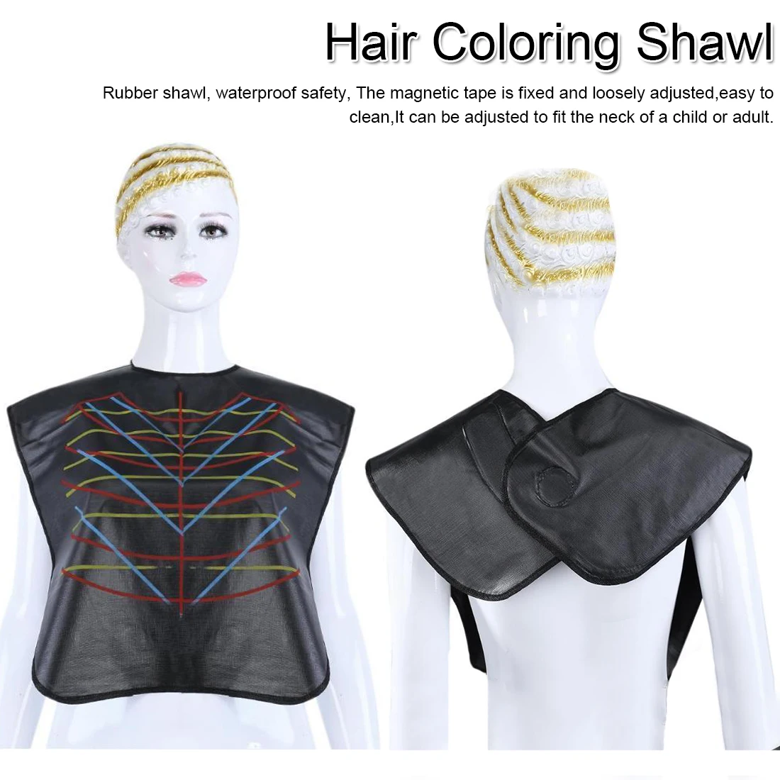 Professional Waterproof Hair Coloring Shawl Cape Hairdresser Wrap Haircut Shawl Wrap