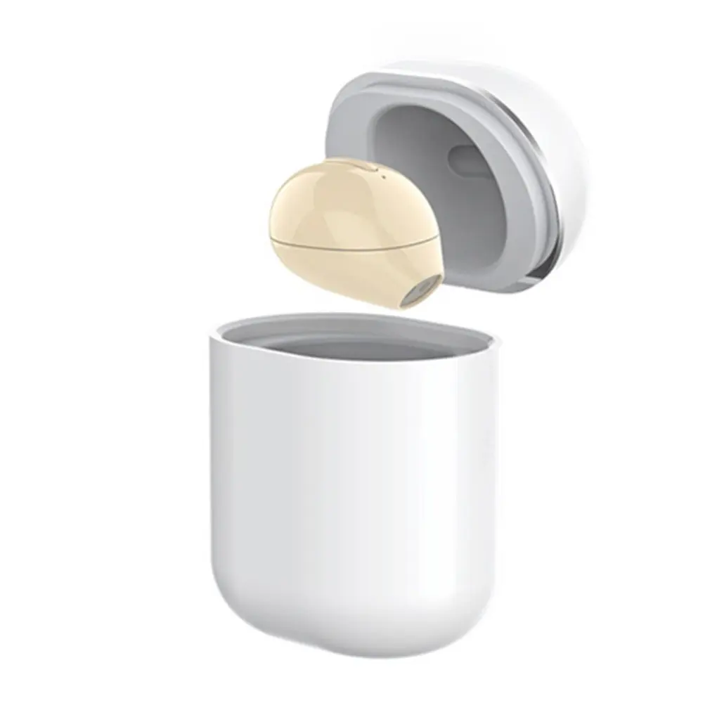 X20 Ultra Mini Wireless Single Earphone Small Wireless 4 Hours Music Play Button Control Earbud With Charge Case
