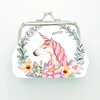 

My little pony cartoon unicorn cute lady children coin purse key bag jewelry storage bag kids purse wallet