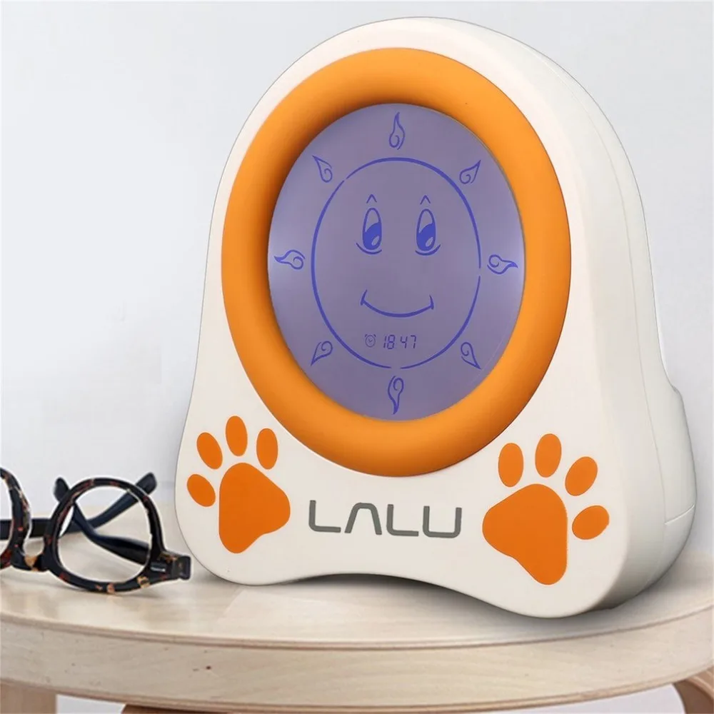 LALU Chidlren тренажер для сна моделирование дневных изменений графические часы будильник прекрасный узор напоминание с книгой истории подарок для детей
