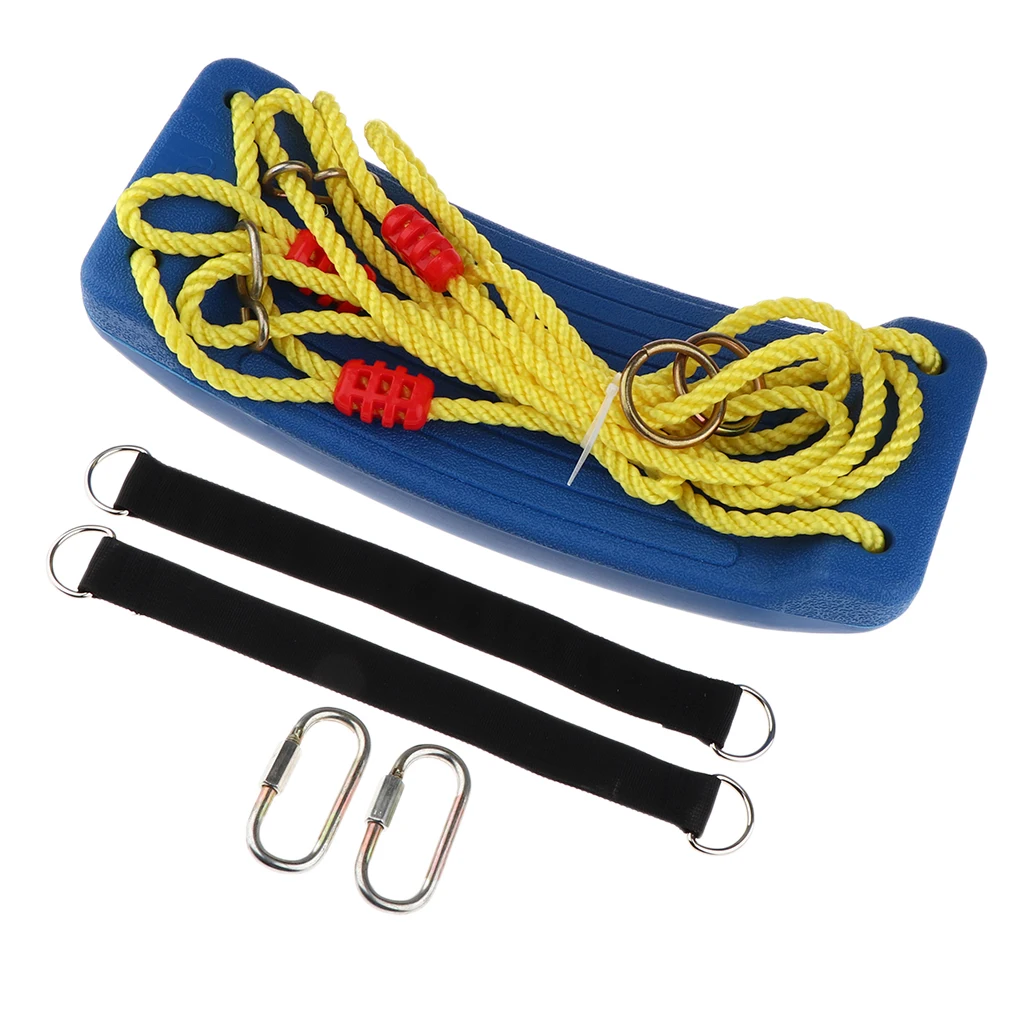 Kids Outdoor Swing Seat Set with Hardware Kits Ropes for Park Garden Summer Toy Kids Outdoor Swing Seat Set with Hardware Kits Ropes for Park Garden Summer Toy