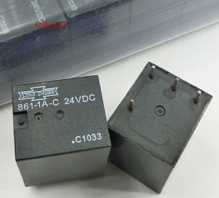 

861-1A-C 24vdc 15a 4 pin set of normally open high power automotive relays