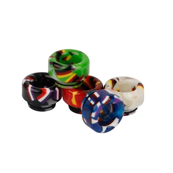 

810 Flag Resin Drip Tip E Cigarettes Accessory Compatible for V8 V12 Prince Cobra Big Baby Tanks 510 Thread Mouthpiece