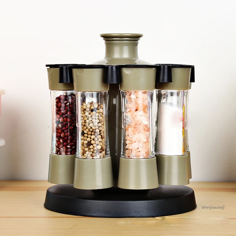 

8pcs/set Multi-purpose seasoning jar bottle Plastic seasoning tank home seasoning jar for Salt/Mill/Sauce Spice Kitchen Tool 1pc