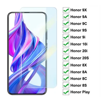 Перейти на Алиэкспресс и купить 9H Защитное стекло для Honor 9X 9A 9C 9S 9i 10i 20i 20S Play закаленное стекло для Honor 8X 8A 8C 8S пленка