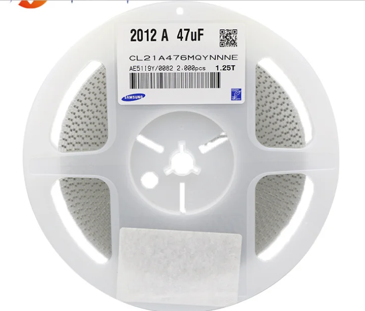SMD конденсатор 0805 47 мкФ 6.3V10V X5R 20% CL21A476MQYNNNE CL32B106KAJNNNE 1210 106K 25 3225 пакет пятно la |